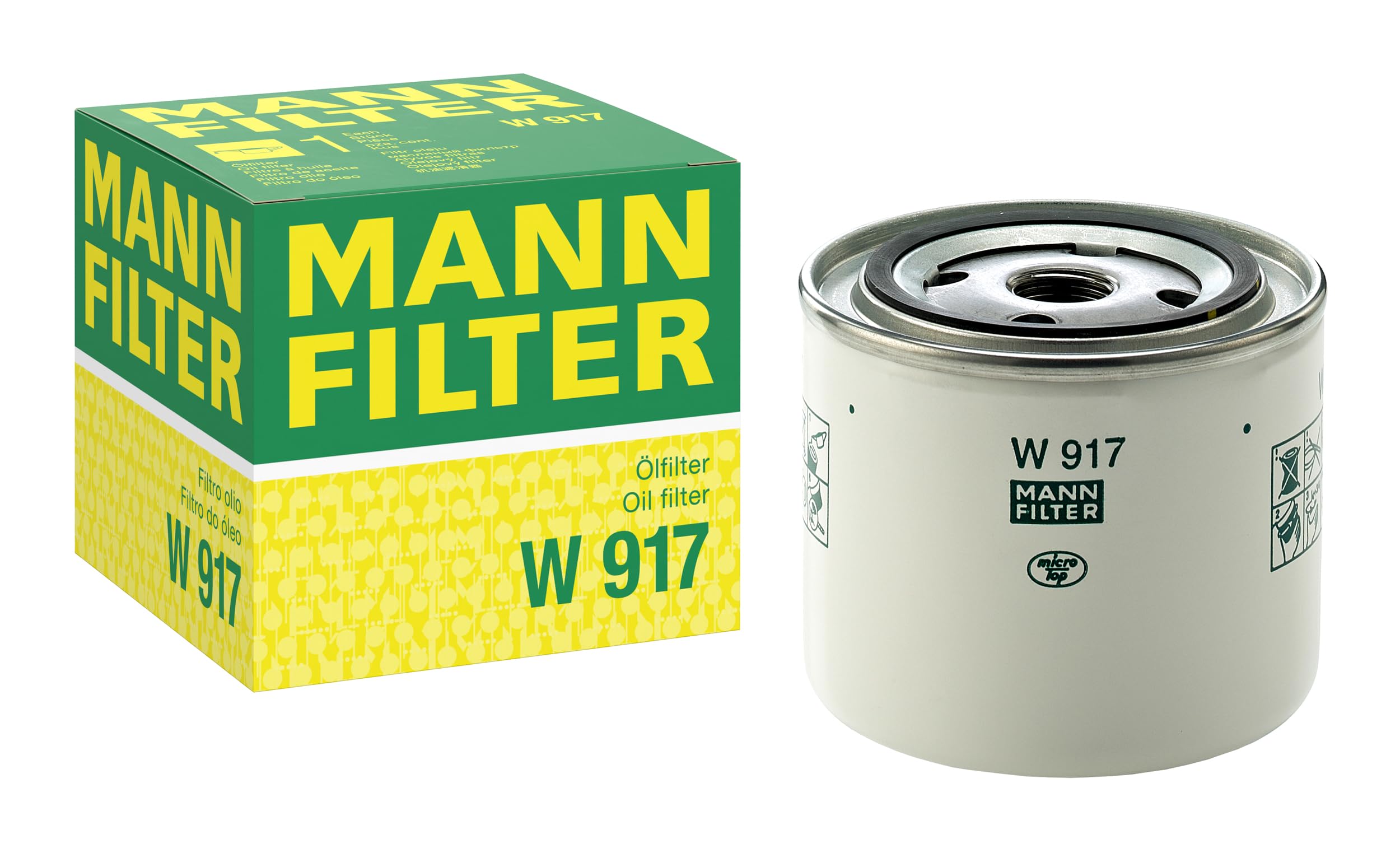 Amazon.com: Mann Filter W 917 Spin-On Oil Filter Replacement